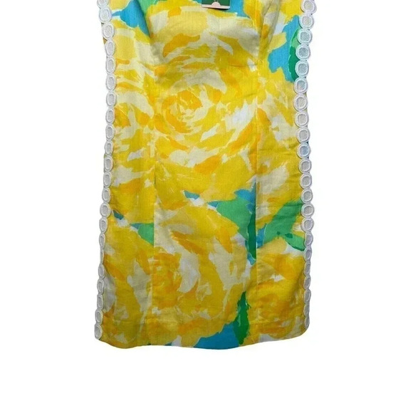 NWT Lilly Pulitzer Yellow Mila Shift Dress First Impressions Sunglow Yellow 00 - Picture 3 of 13